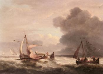 托馬斯 魯尼 Dutch Barges In Open Seas